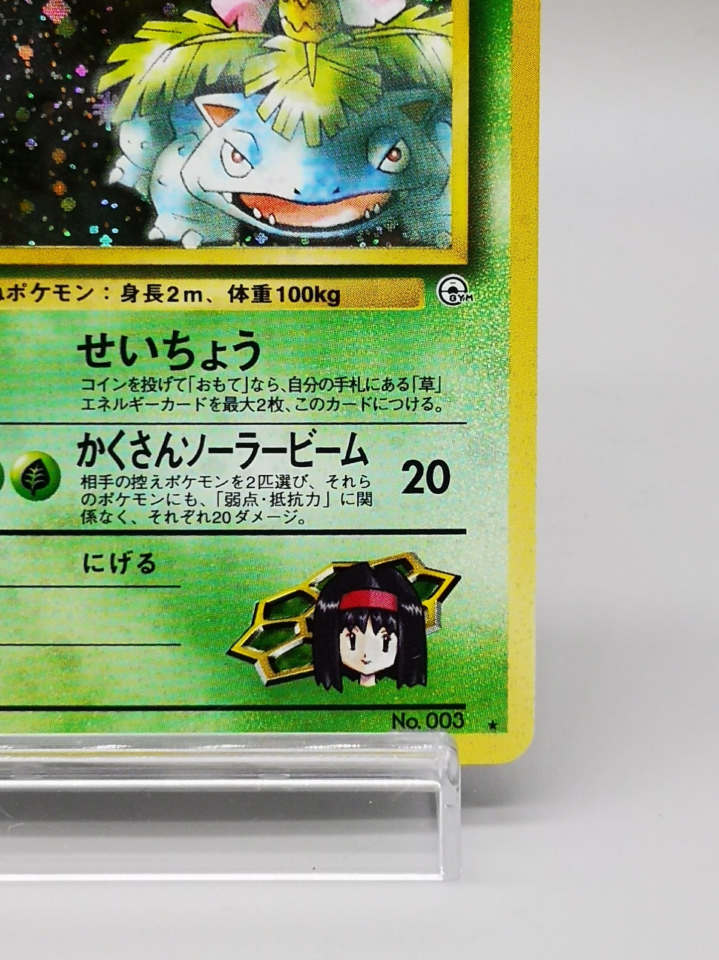 Erika's Venusaur No.003 Japanese Gym 2 Challenge from the Darkness 1999
