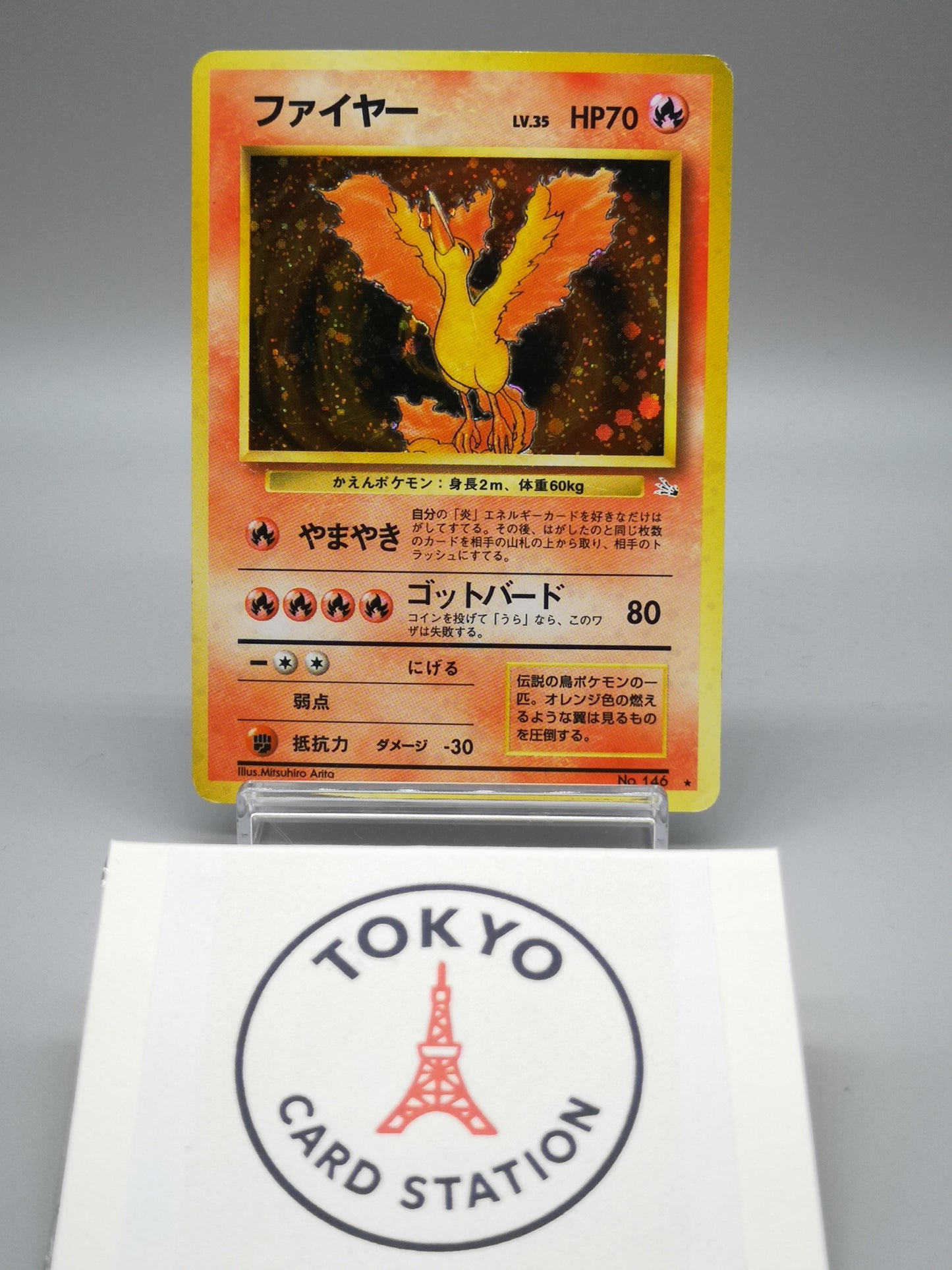 Moltres No.146 Japanese Base Set 1996