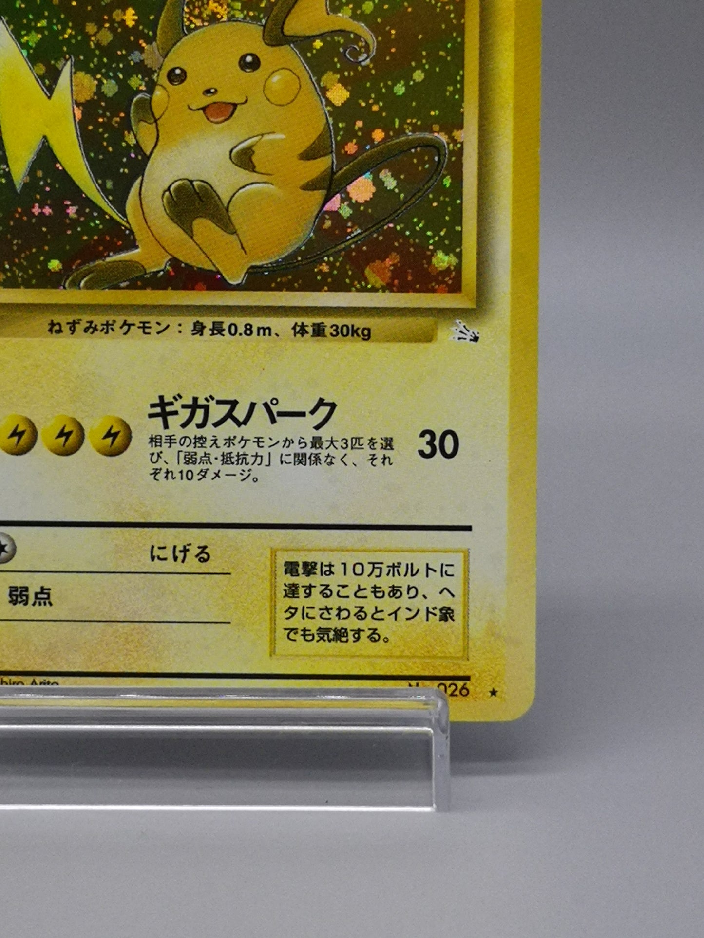 Raichu No.026 Mystery of the Fossils 1997