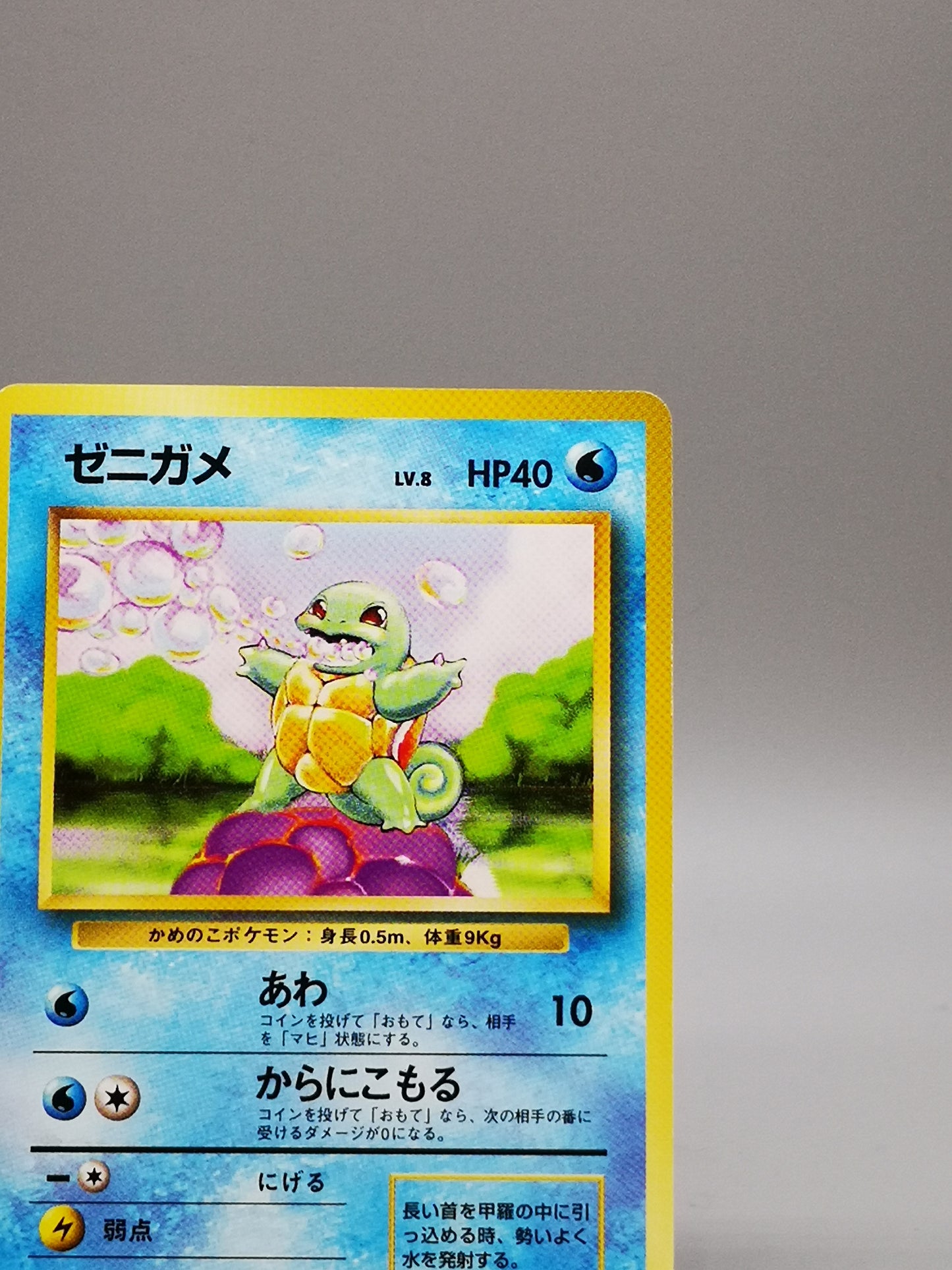 Squirtle No.007 Japanese Base Set 1st Edition 1996