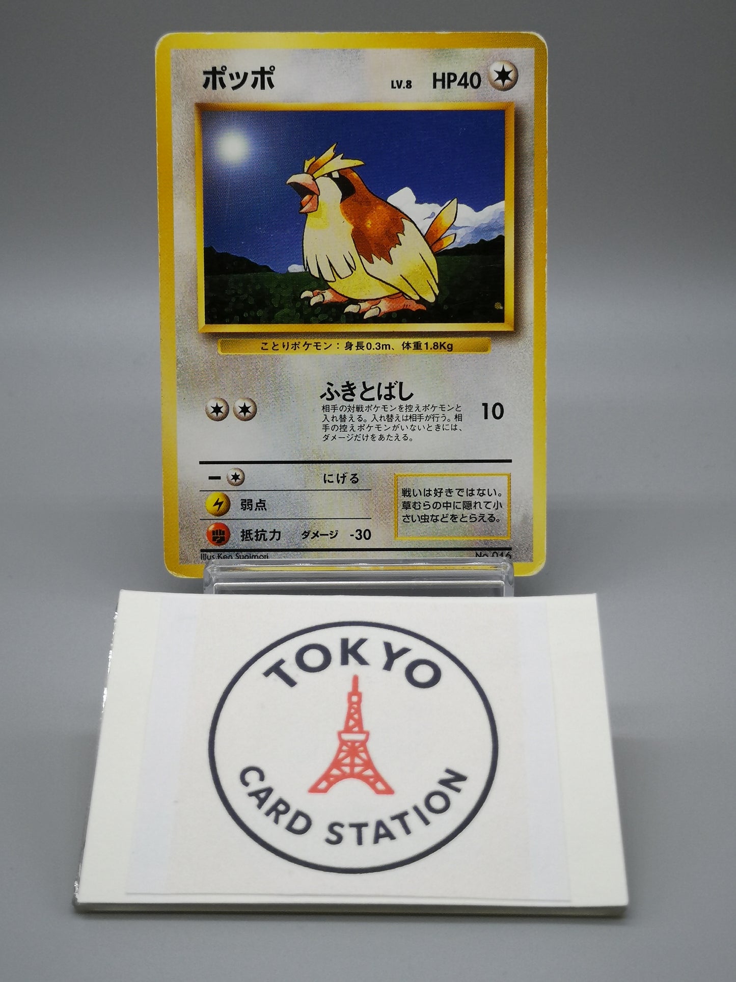 Pidgey No. 016 Japanese Base Set 1st Edition 1996